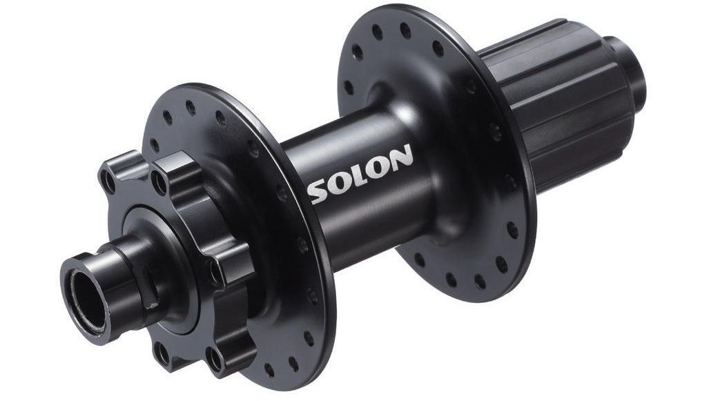 Втулка задняя Solon DH909TR 32H DISC M12*142mm,ось12мм, крепление IS6, 2 промподшипника, под кассету 9\10 скоростей, черная Втулка задняя Solon DH909TR 32H DISC M12*142mm,ось12мм, крепление IS6, 2 промподшипника, под кассету 9\10 скоростей, черная