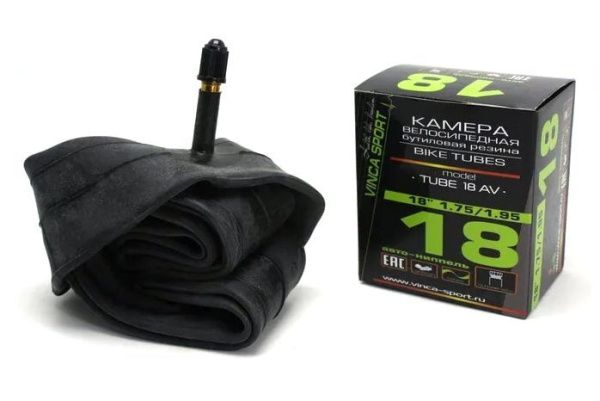 Камера Vinca Sport 18x1,75/1,95, автониппель Камера Vinca Sport 18x1,75/1,95, автониппель