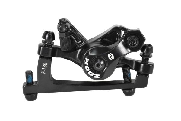 Тормоз дисковый механический передний ZOOM F-180 , без ротора,черный Тормоз дисковый механический передний ZOOM F-180 , без ротора,черный