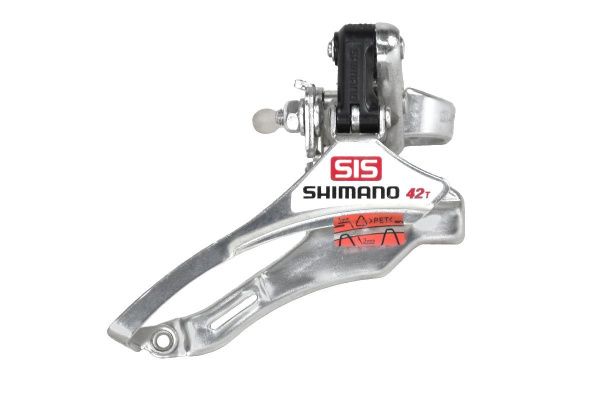 Переключатель передний SHIMANO FD-TY10 31,8мм,верх. тяга,серебристый Переключатель передний SHIMANO FD-TY10 31,8мм,верх. тяга,серебристый