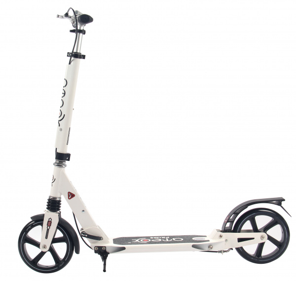 Самокат Ateox PRIME с большими колесами и ручным тормозом (Белый), Цвет Белый Самокат Ateox PRIME с большими колесами и ручным тормозом (Белый), Цвет Белый