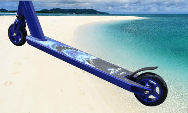 Самокат трюковый ATEOX SHARK 2019 синий, Цвет Белый Самокат трюковый ATEOX SHARK 2019 синий, Цвет Белый